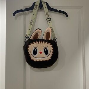 Cute Brown Furry crossbody Bag